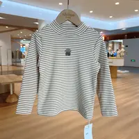 皇室童缘【达人】皇室童缘男童冬季长袖撞色拼接白色T恤17430239007