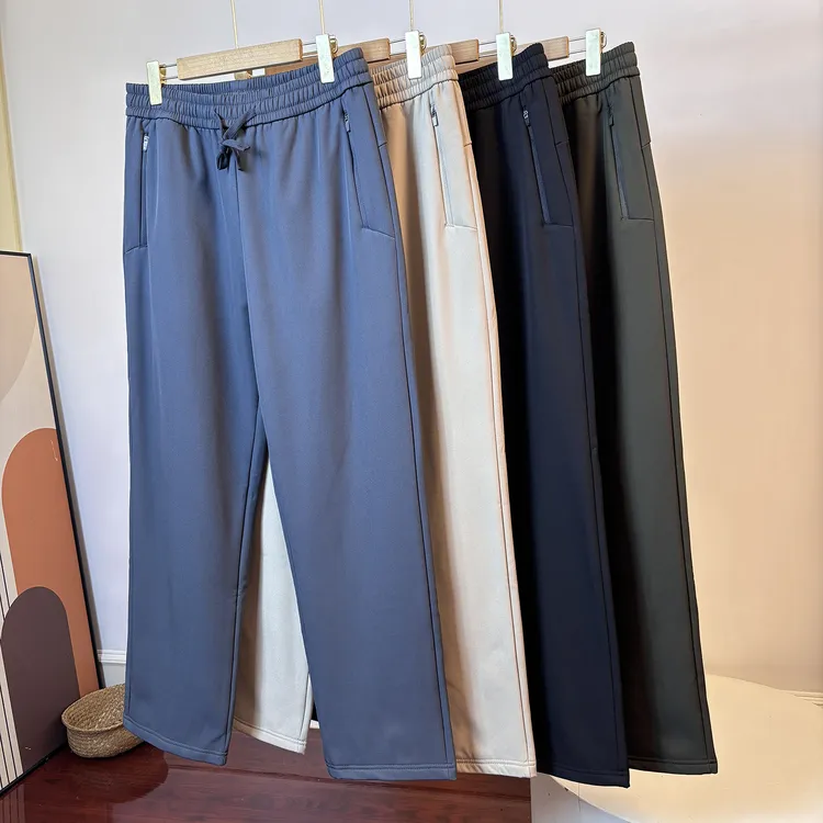 户外加绒保暖 男士冬季抗寒防风防泼水松紧腰软壳直筒运动休闲裤