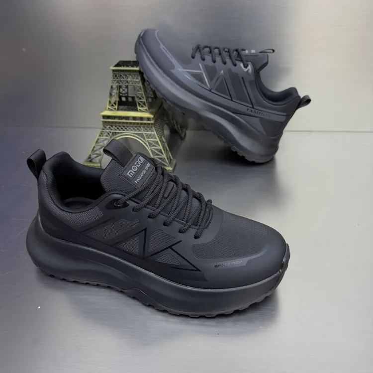 单棉同款2025时尚百搭休闲运动鞋皮面软底轻便潮流男鞋跑步休闲鞋