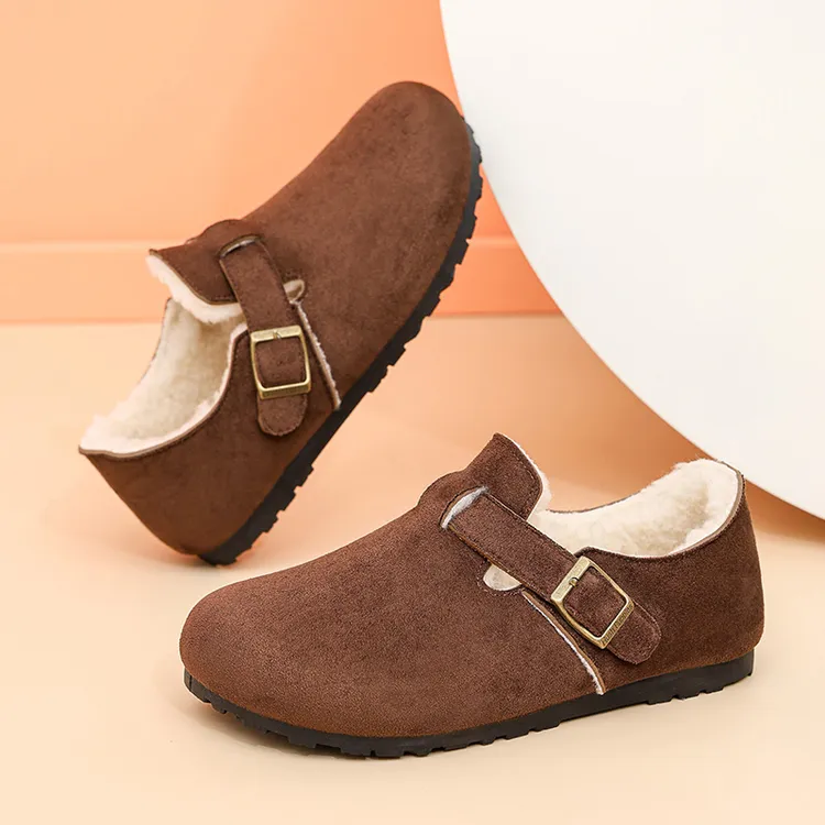 新款全包加绒勃肯鞋增高毛毛2025冬季保暖轻便勃肯鞋懒人鞋加厚