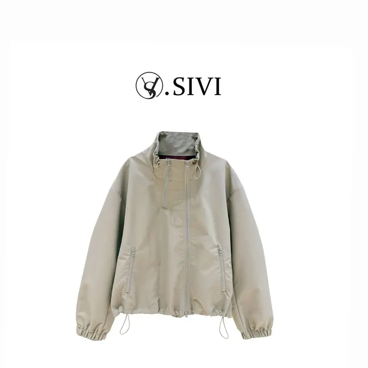 熙薇【野径寻幽】2025早秋时尚百搭宽松休闲设计师新款外套H3850