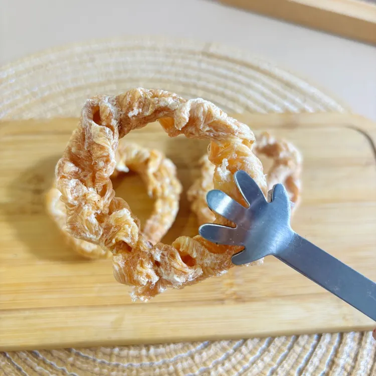 宠物零食烘干鸡肉绕牛筋圈磨牙洁齿狗狗喜爱