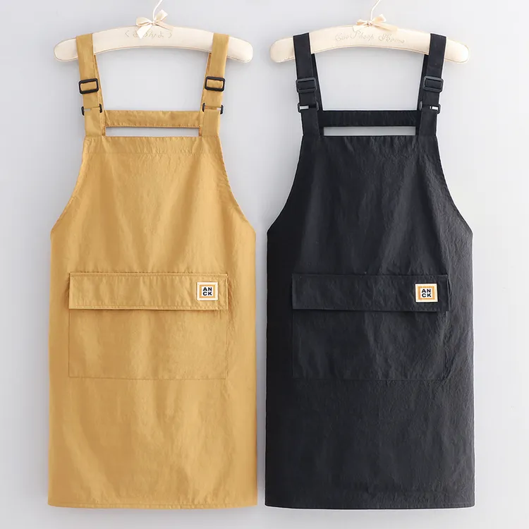 时尚女塔丝隆防水围裙家用厨房2025新款餐饮专用定制logo围腰男士