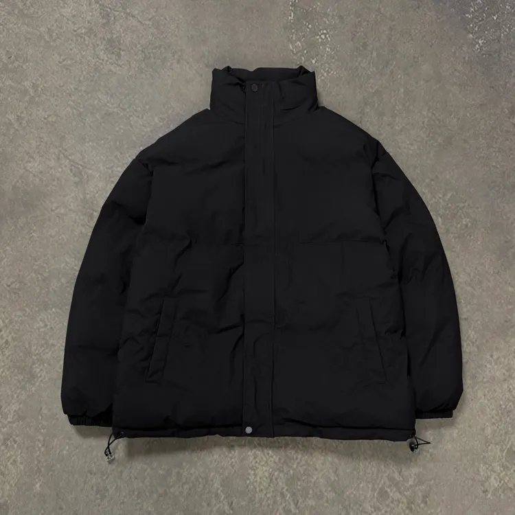 美式复古男女宽松面包棉服加厚保暖立领纯色外套情侣冬季潮流韩版