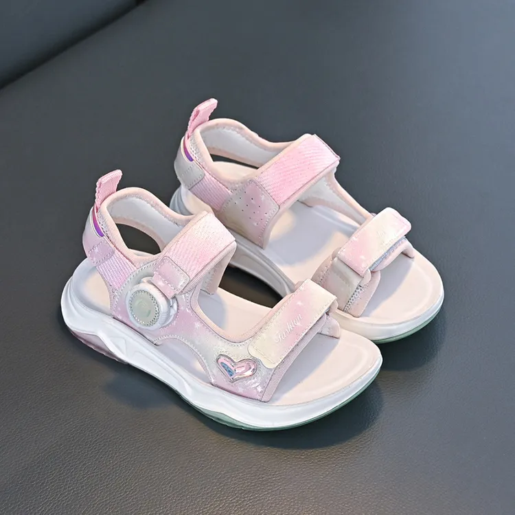 女童凉鞋夏季2025儿童软底防滑中大童小女孩沙滩鞋小童时尚童鞋