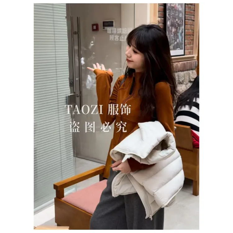 【LU】 09600 【私服挚爱】德绒显瘦保暖立领百搭外套