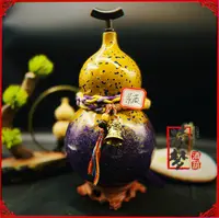 【漆艺—紫薇】优质大漆酒葫芦仿古珍藏文玩福禄摆件纯天然手工