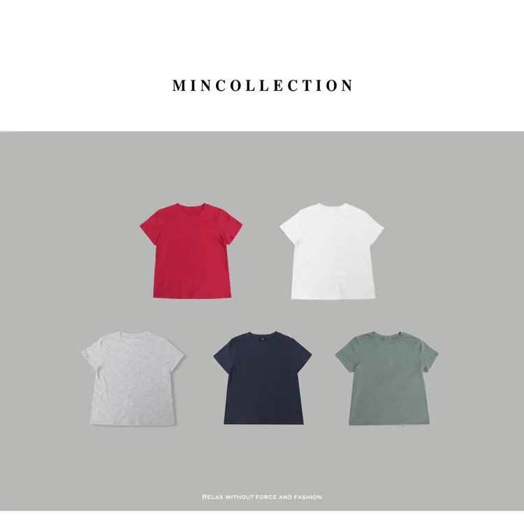 DE Mincollection【春季福利款】中缝T/人手一件后中缝圆领T恤40356