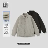 NTDG-ONE冬季90鹅绒韩版潮流宽松翻领衬衫羽绒服Y13-5571