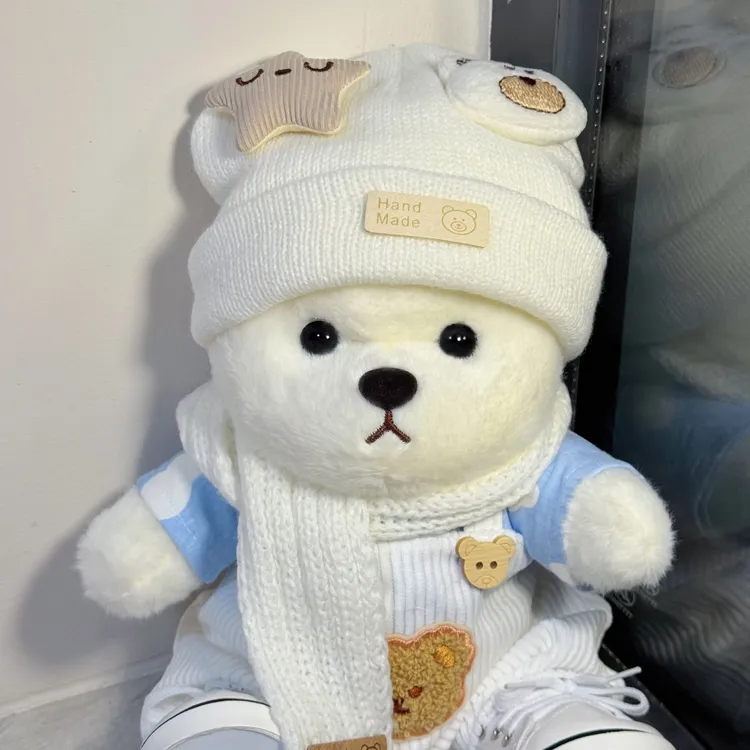 呆萌关节小熊玩偶公仔送女友闺蜜小鼻嘎小朋友生日礼物毛绒玩具