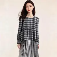 小众韩系洋气通勤早秋简约休闲有弹力小香风外套25090743