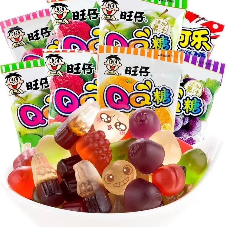 旺仔QQ糖水果味软糖儿童零食橡皮糖多种口味休闲食品