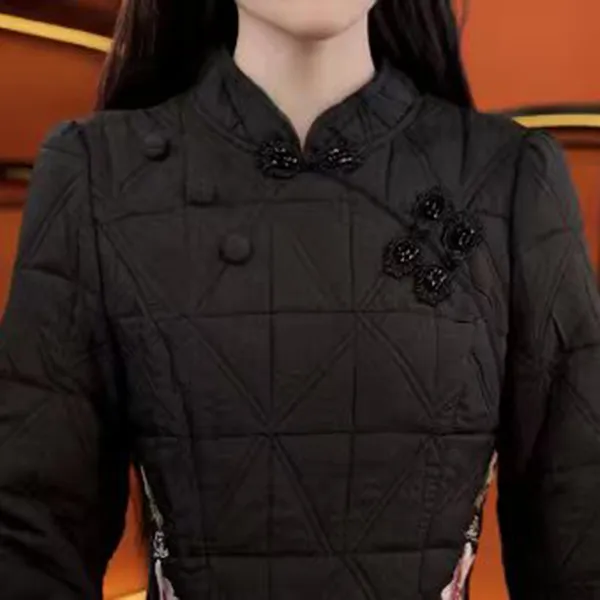 2025杭州专柜原版正品新款加绒加厚连衣裙[巴黎新贵]黑色-X