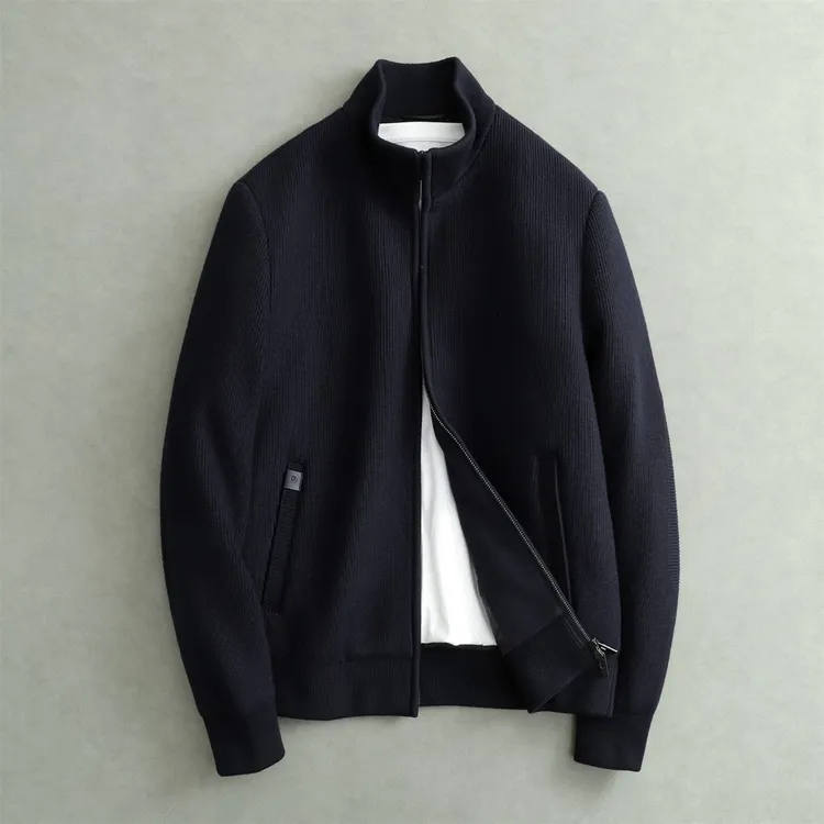 立领修身羽绒服男羽绒夹克 日系时尚冬季男装短款休闲男士厚款