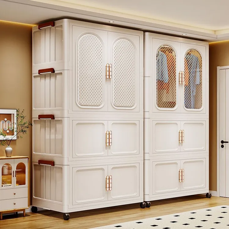 折叠衣柜成人置物柜家用卧室免安装简易衣橱衣服宝宝衣柜储物柜子