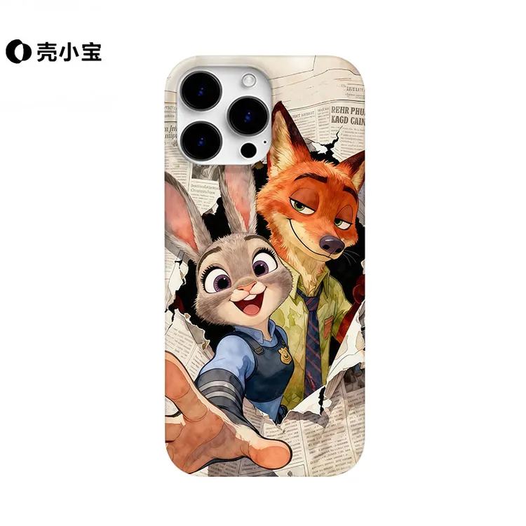 报纸朱迪尼克适用苹果17p手机壳情侣iPhone16pro创意华为一加小米