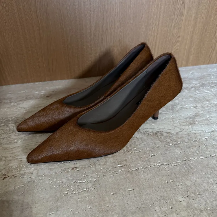 TANTAN 气质时尚尖头百搭简约秋冬高跟鞋4369