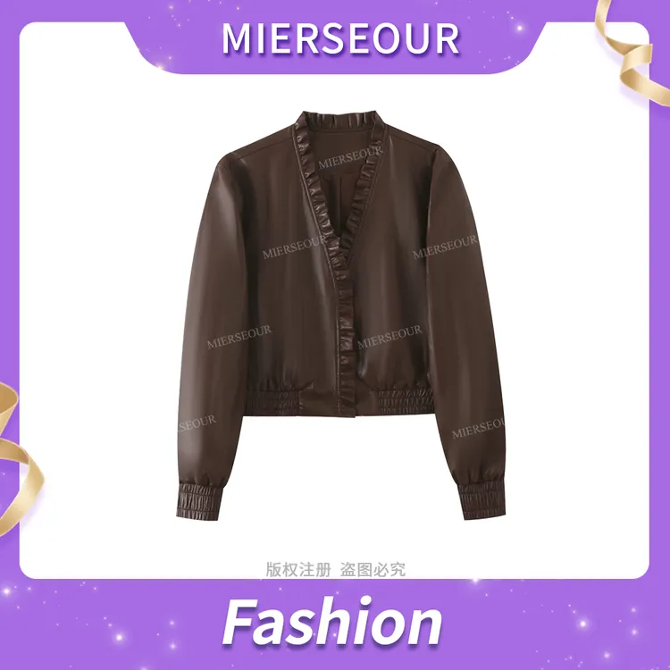 【胶片定格】秋季百搭时尚设计感花边领7519