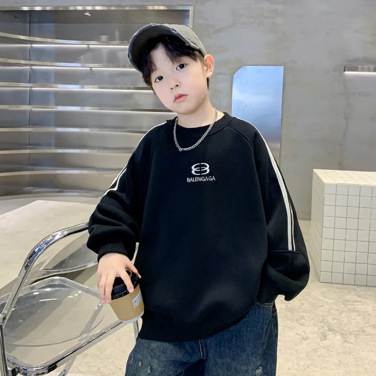 儿童装男童春装纯棉卫衣2025新款中大童痞帅春季男孩春秋款打底衫