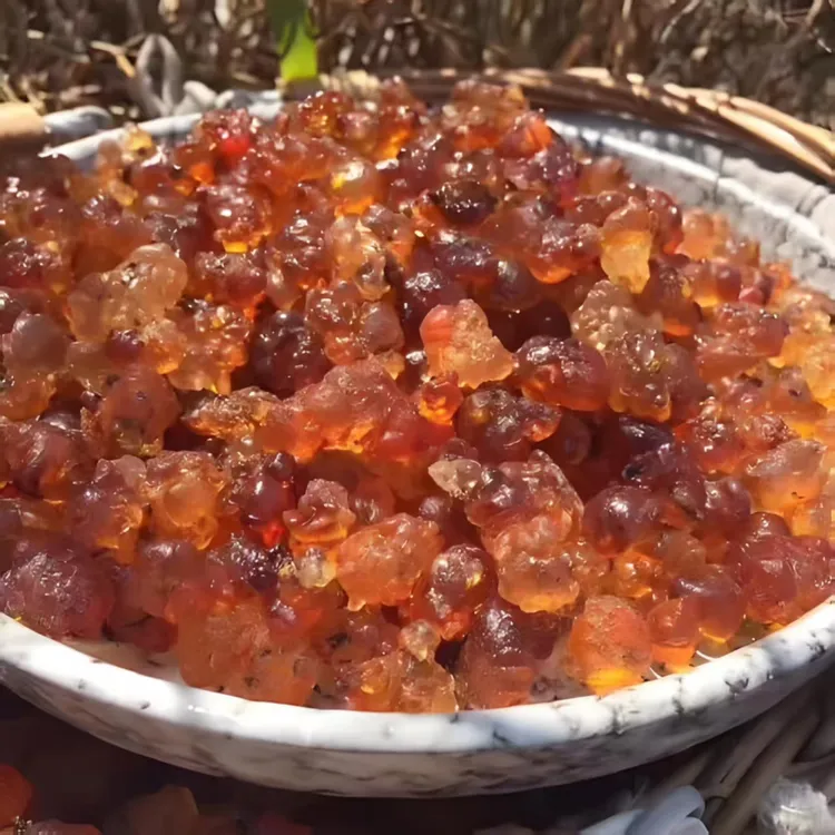 天然人工采摘带树皮桃胶可搭配轻食佳品