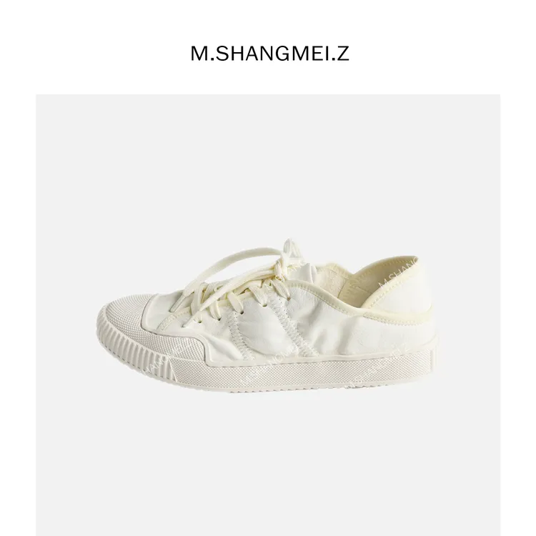 M.SHANGMEI.Z/沐熙美大哥气质ins纯色百搭舒适平底板鞋F09433