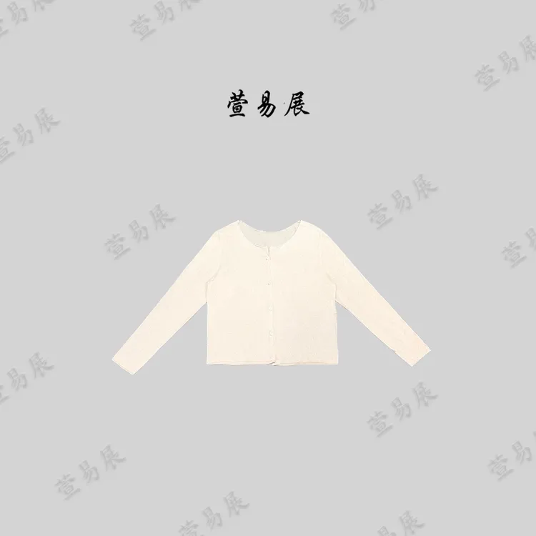 萱易展-“金粉世家”金银丝防晒轻奢舒适开衫上衣-TX040905