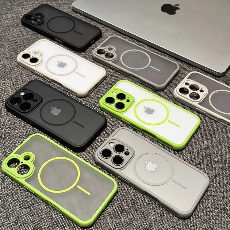 磨砂肤感细圈磁吸适用苹果17promax手机壳散热iPhone17防摔16全包