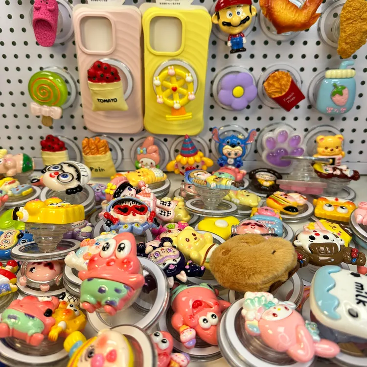 3D立体磁吸气囊手机支架可爱创意DIY潮玩可折叠伸缩旋转