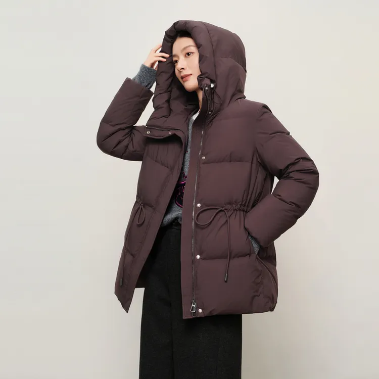 DUNNU/敦奴dunnu冬季时尚百搭休闲连帽宽松保暖羽绒服FU5Y2107