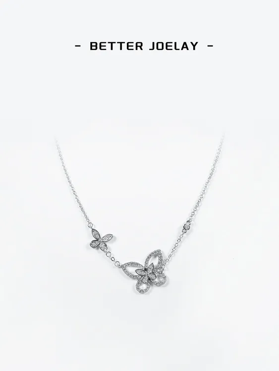 铜合金项链 BETTER JOELAY-【幻影蝴蝶项链】时尚高级感镶钻BLH0030