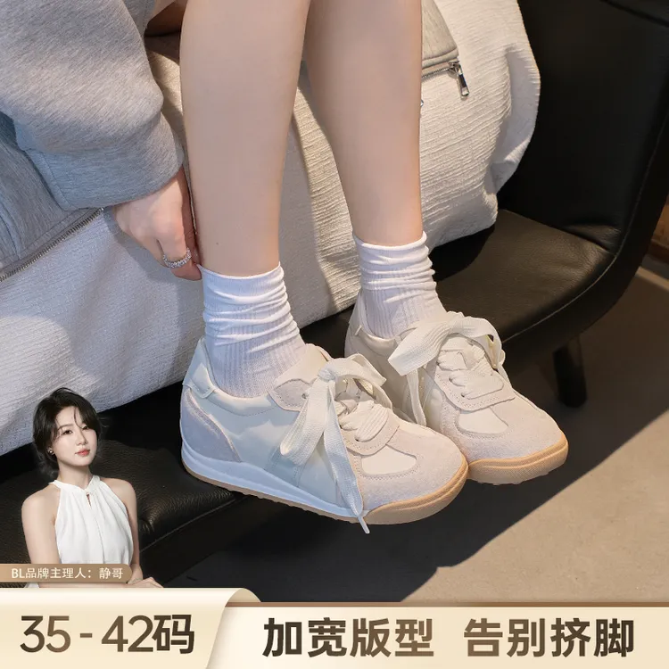 BL静哥加宽大码女鞋德训鞋2025秋季新款舒适时尚德训休闲鞋R51211