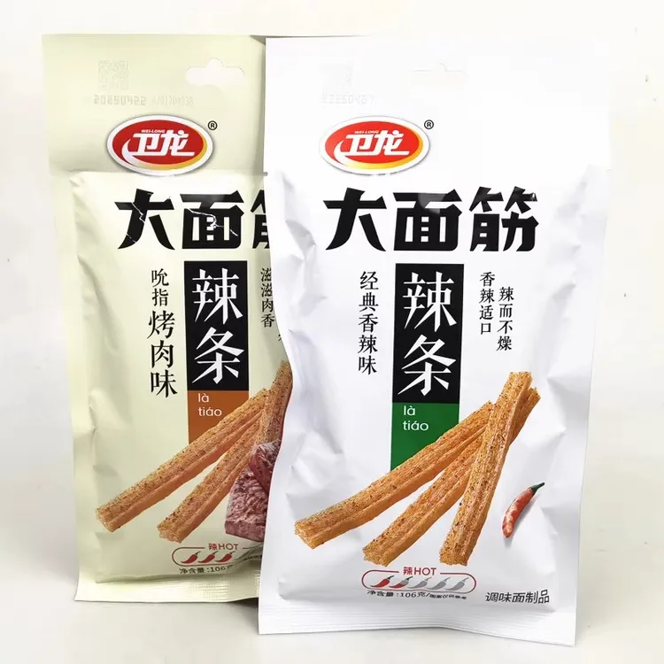 卫龙大面筋106g大袋宿舍解馋休闲小吃批发零售网红追剧必备小辣条