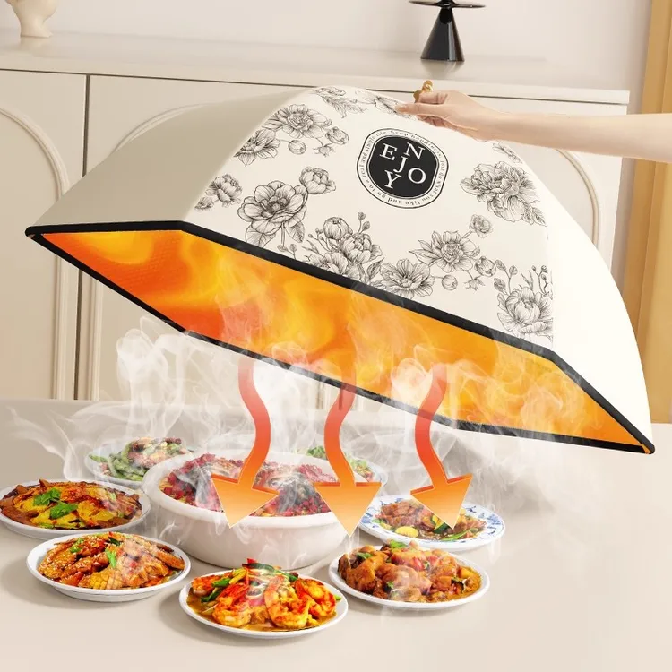 保温菜罩2025新款冬季餐桌盖饭菜神器可折叠家用加厚菜盖罩食物罩