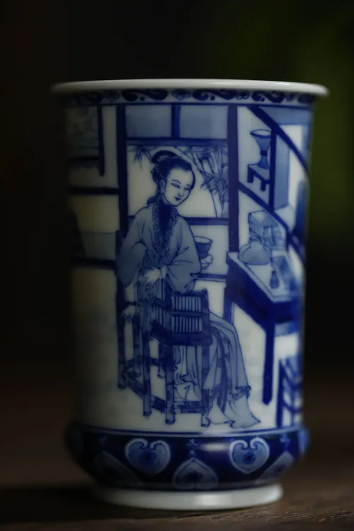 艺家仁清工全手工手绘雍正十二妃闻香杯复古主人杯