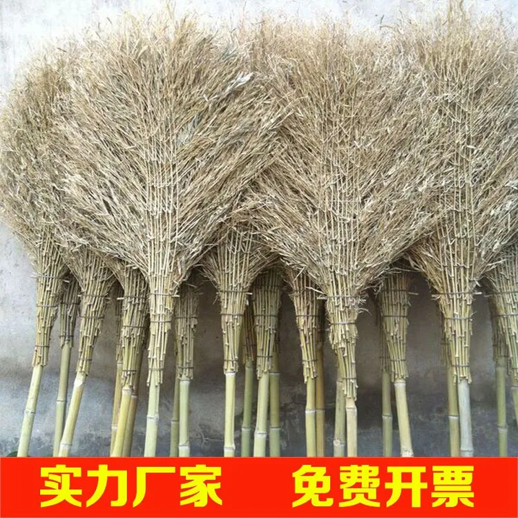 家用竹庭院室外马路环卫扫帚芒草笤帚扫地定制大扫把扫院子
