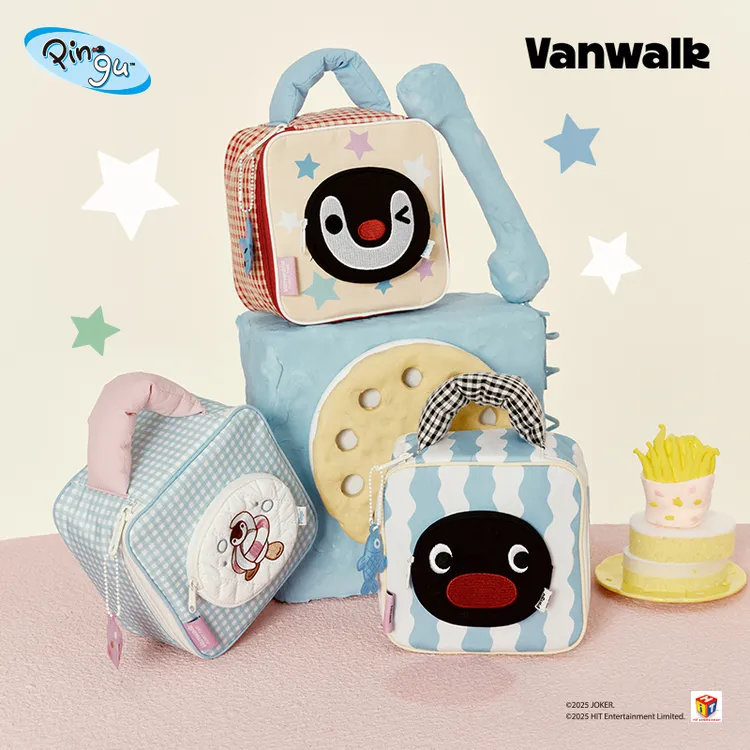 VANWVALK Pingu女生出游随身便携手提洗漱包干湿分离化妆包收纳包