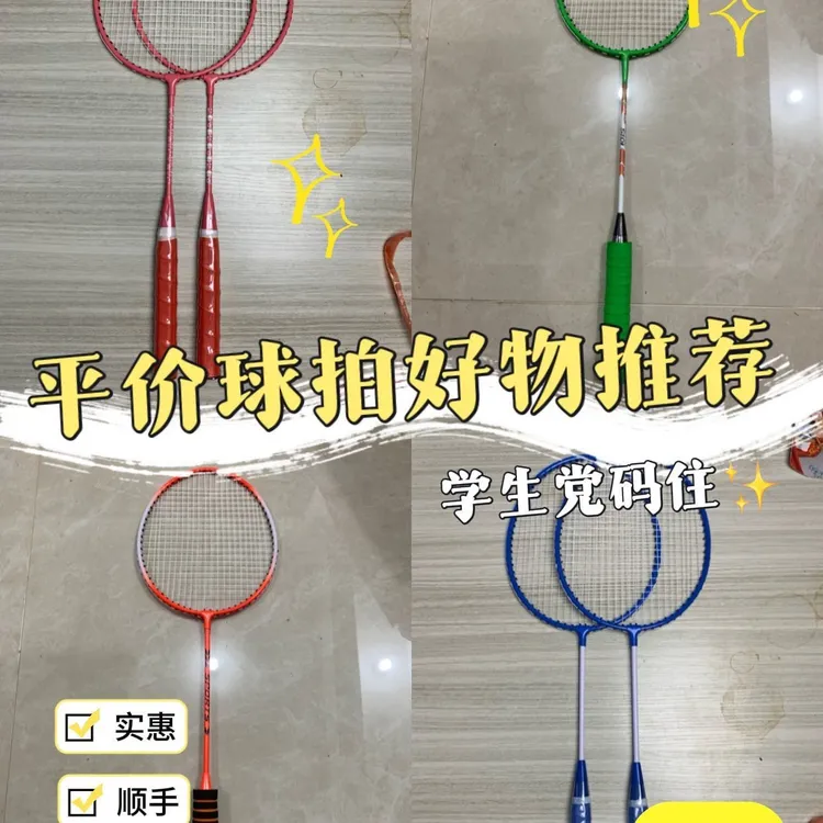 羽毛拍双拍手柄减震防断线便宜成人学生专业羽毛球拍子新款高颜值