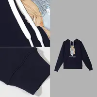 凯特丝蓓3222#【天高】经典小熊显白抽绳连帽卫衣