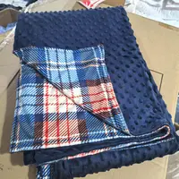 深蓝AB两面豆豆款被套，120*180