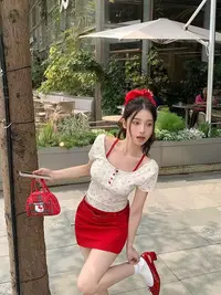 辣妹风纯欲风法式性感风背心吊带打底时尚露背【C区】3195 C41-3