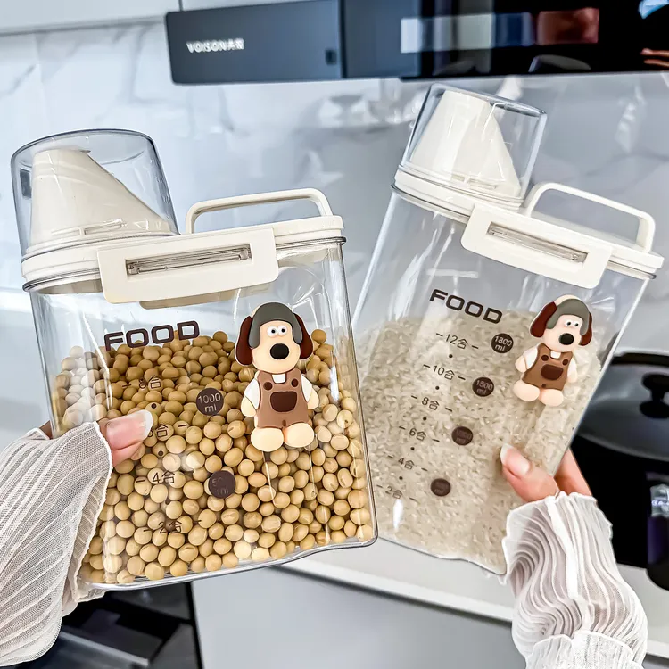 五谷杂粮收纳盒食级家用品厨房装面粉放豆子米桶食品级密封储物罐