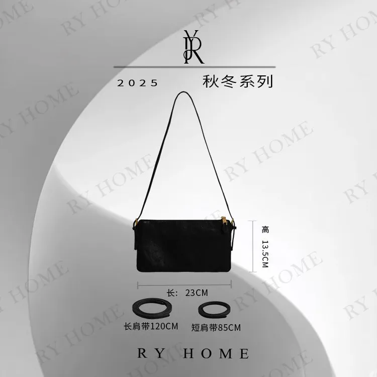 【容雨RYHOME】新款植鞣羊皮单肩斜跨包包253B1232