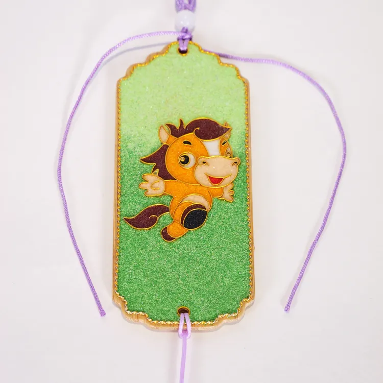 掐丝珐琅画十二生肖（马）书签非遗中国风