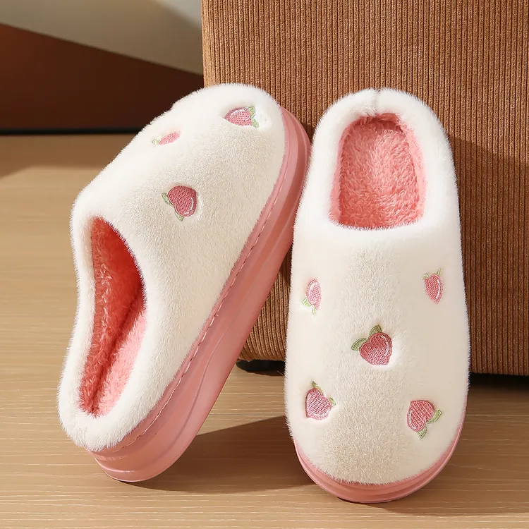 男女士EVA棉拖鞋秋冬季室内家用防滑保暖厚底毛绒厚底情侣款鞋子