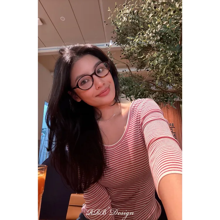 RRB Design「条纹控」新疆长绒棉醋酸修身显瘦拼色细条纹七分袖上衣