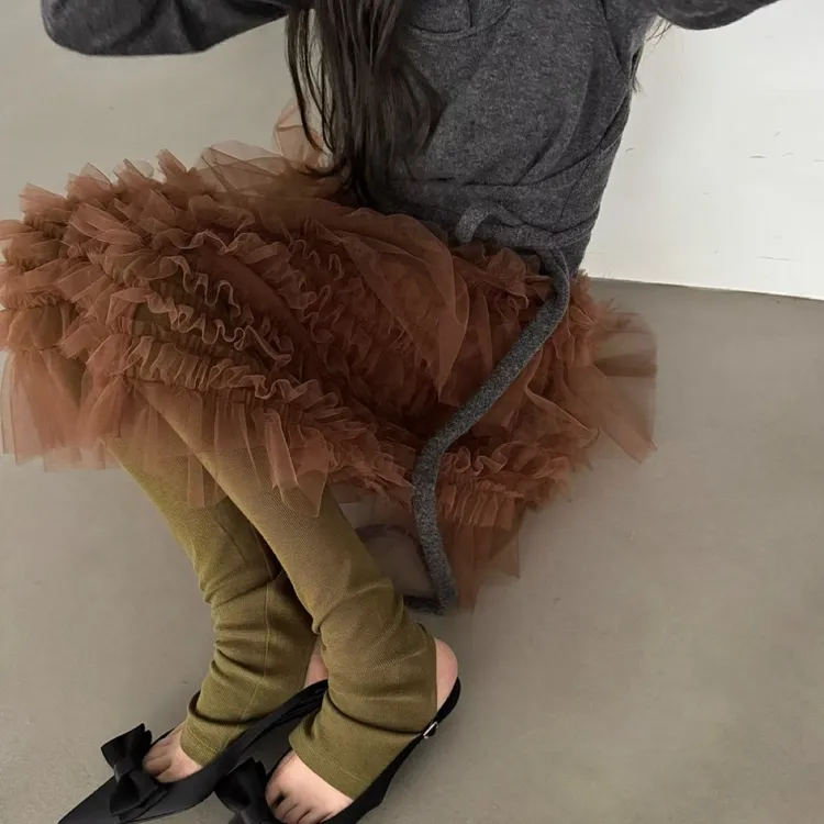 小众韩版伞裙打底女蓬蓬裙女百搭半身裙