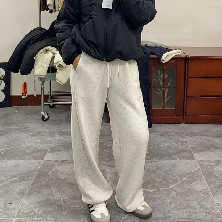 （常规版）小火炉加绒两穿卫裤-韩国定制棉摇粒绒不起球加厚女显瘦