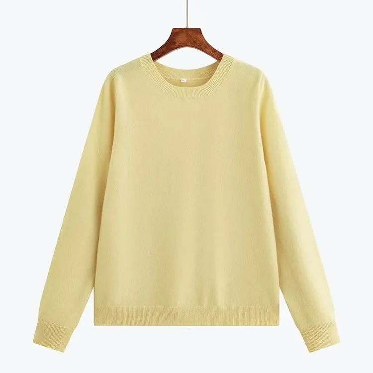 3320大码女装圆领纯色打底衫显瘦遮肉宽松时尚气质休闲针织衫上衣