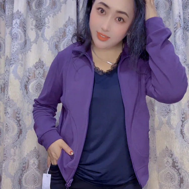 开衫时尚拉链立领女士春季不起球运动不褪色打底衫
