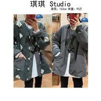 《琪琪家》秋冬季新款轻奢高级感两面穿单排扣羔毛绒时尚百搭外套-B